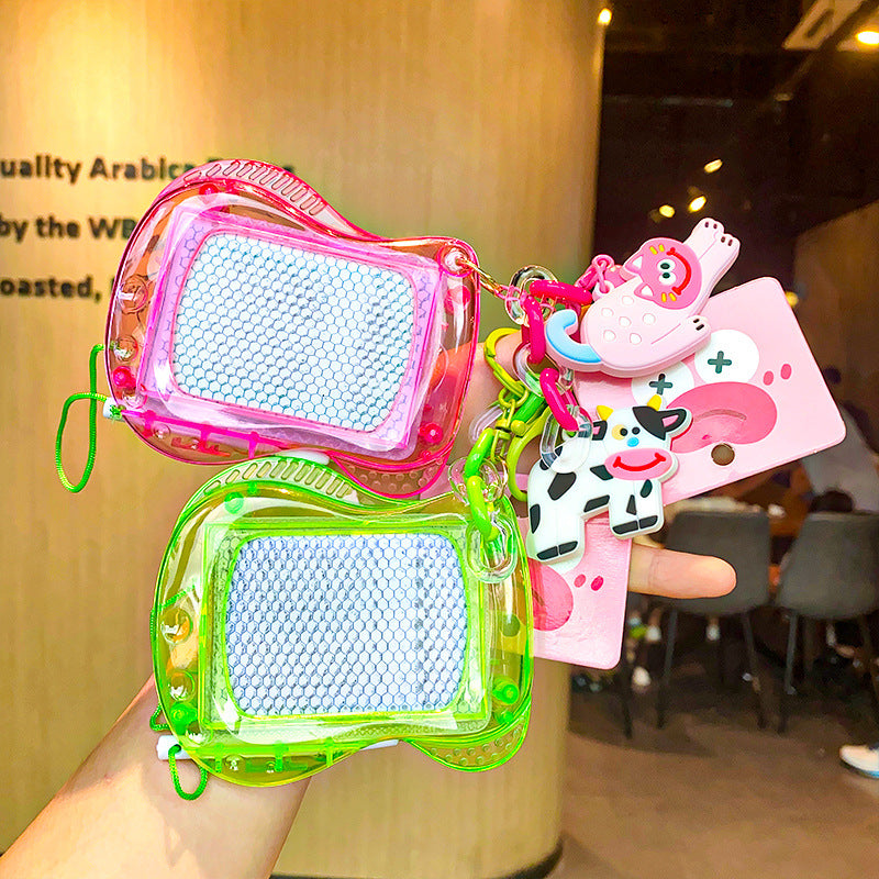 Wholesale Magnetic Writing Board Erasable and Erasable Mini Handwriting Painting Plastic Keychain